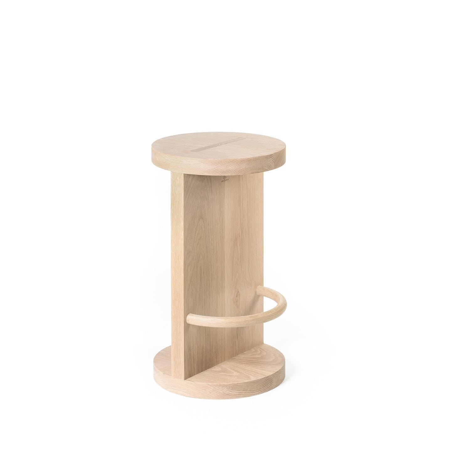 Como Stool in Natural Maple