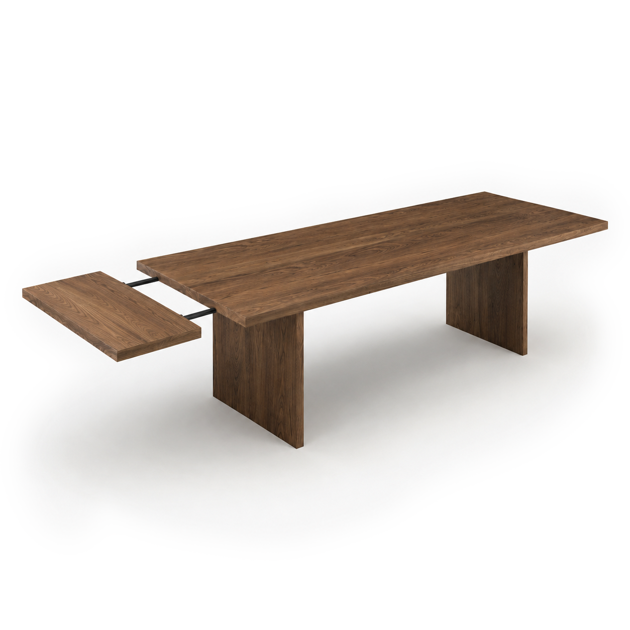 Hayward Table in Natural Walnut with Breadboard Attachment (90x38x29)