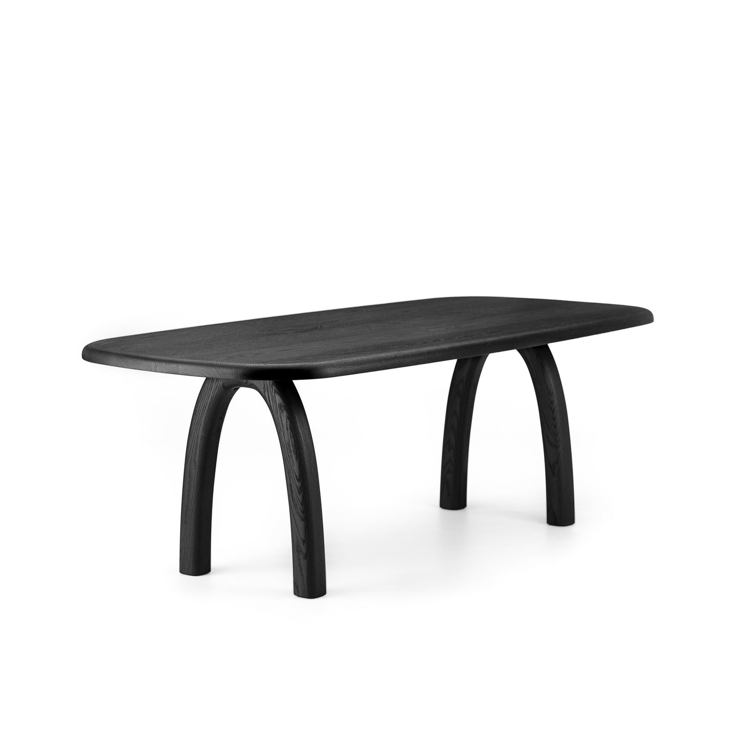 Azure Dining Table in Black Oak
