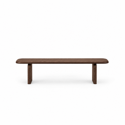 Azure Bench in Natural Walnut (72x15x18)