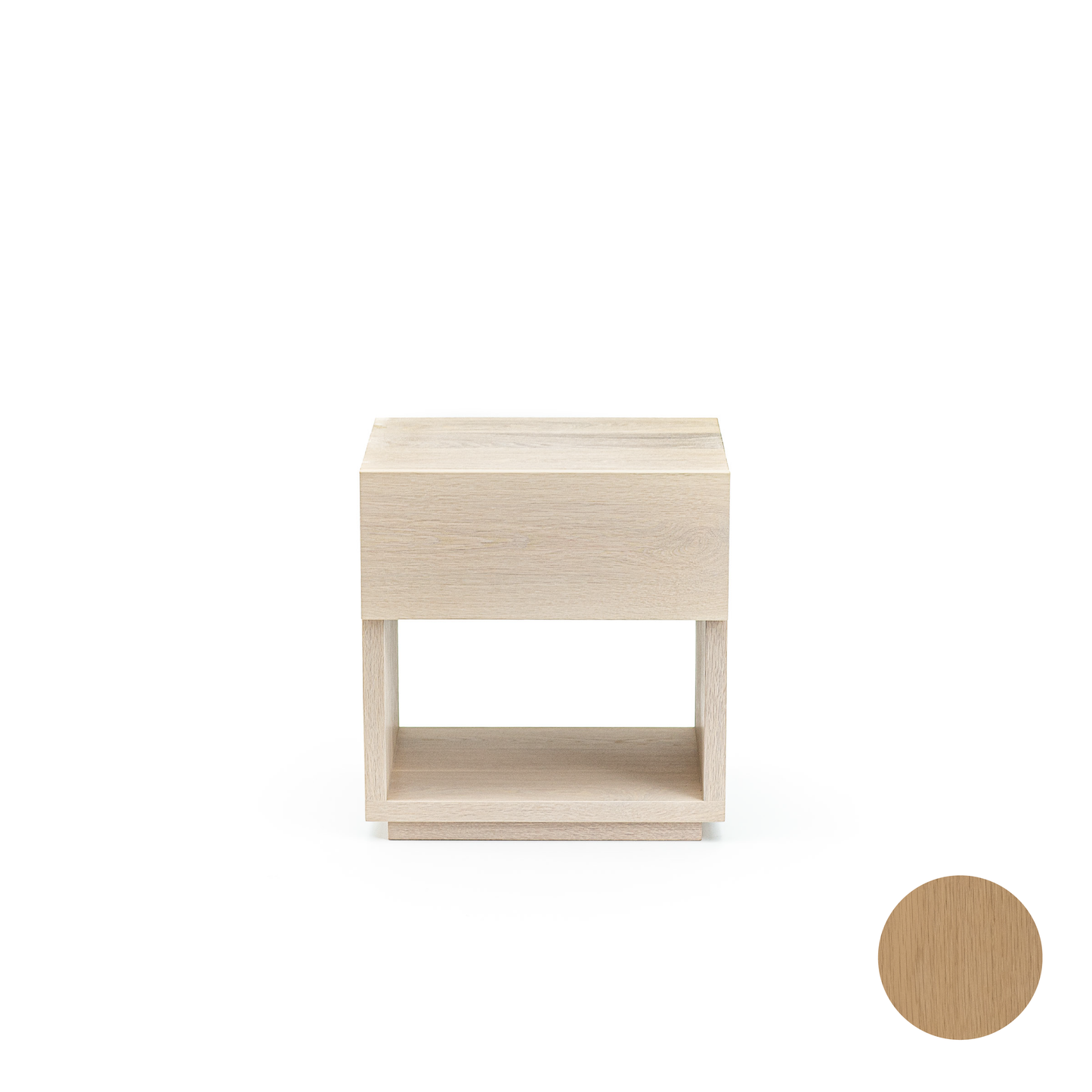 Emma Bedside Table in Natural White Oak (20x16x21)