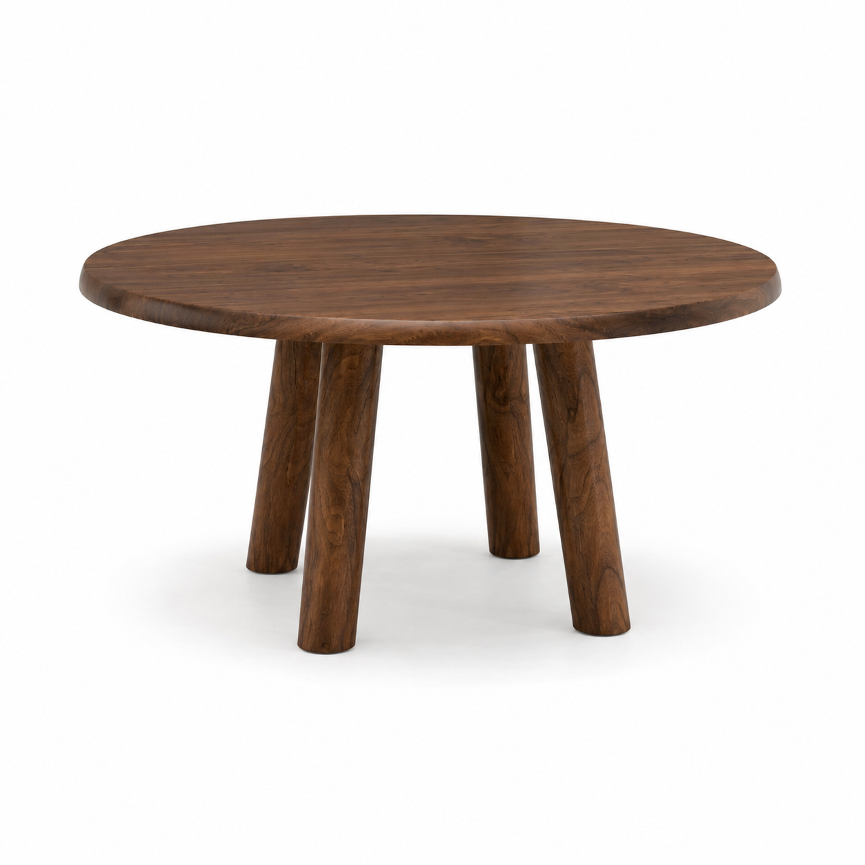 Essential Round Table in Natural Walnut (60x60x29)