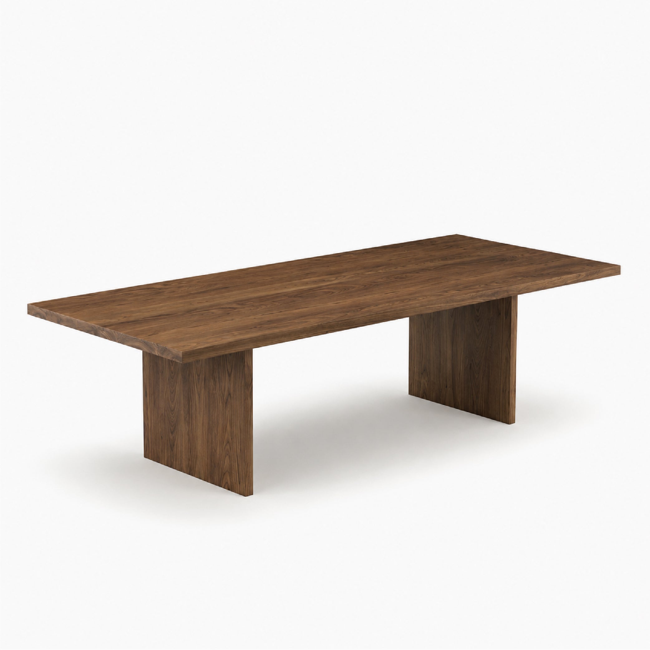 Hayward Table in Natural Walnut with Breadboard Attachment (90x38x29)