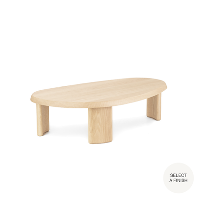 Mabel Coffee Table in Any Standard White Oak Finish (64x36x14)