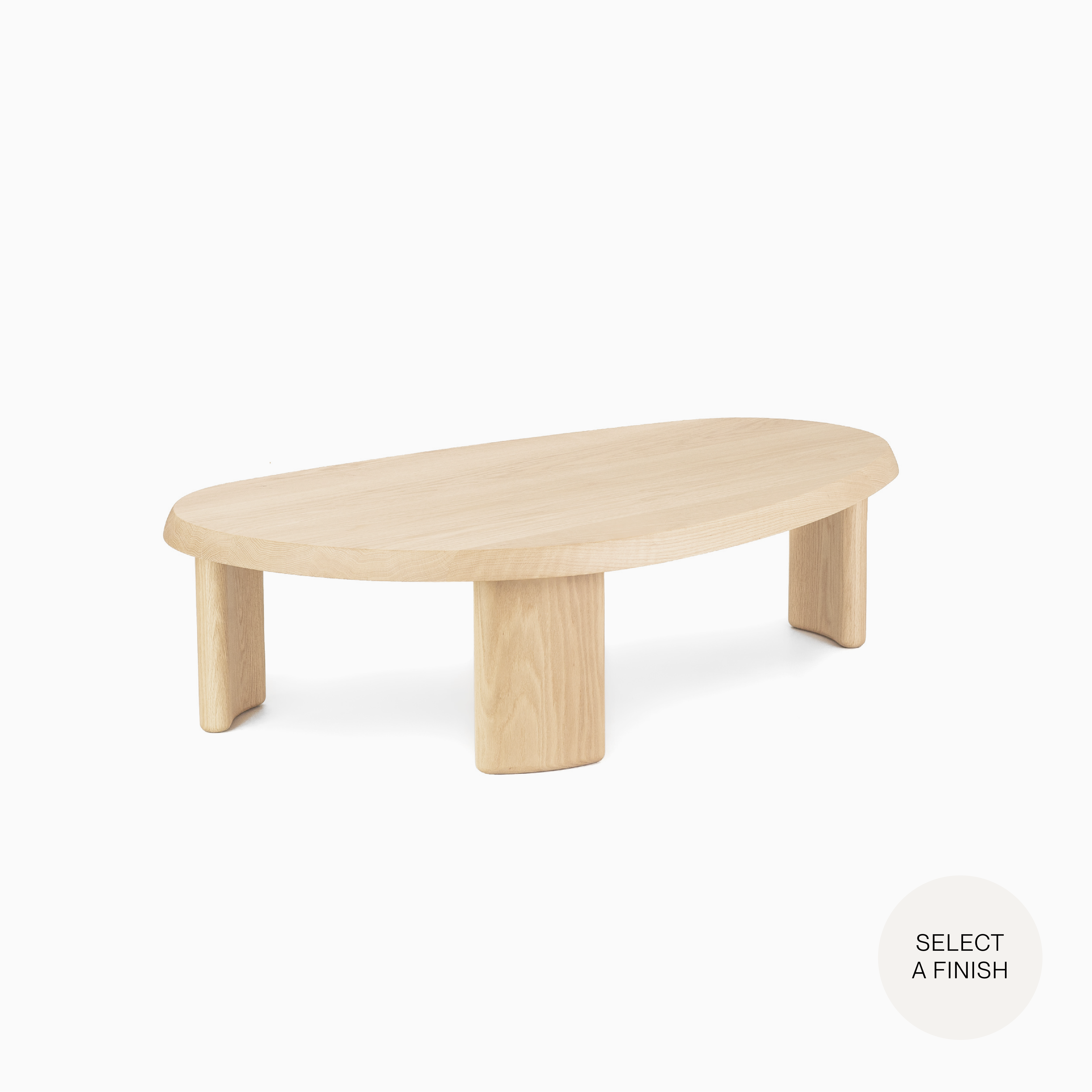 Mabel Coffee Table in Any Standard White Oak Finish (64x36x14)
