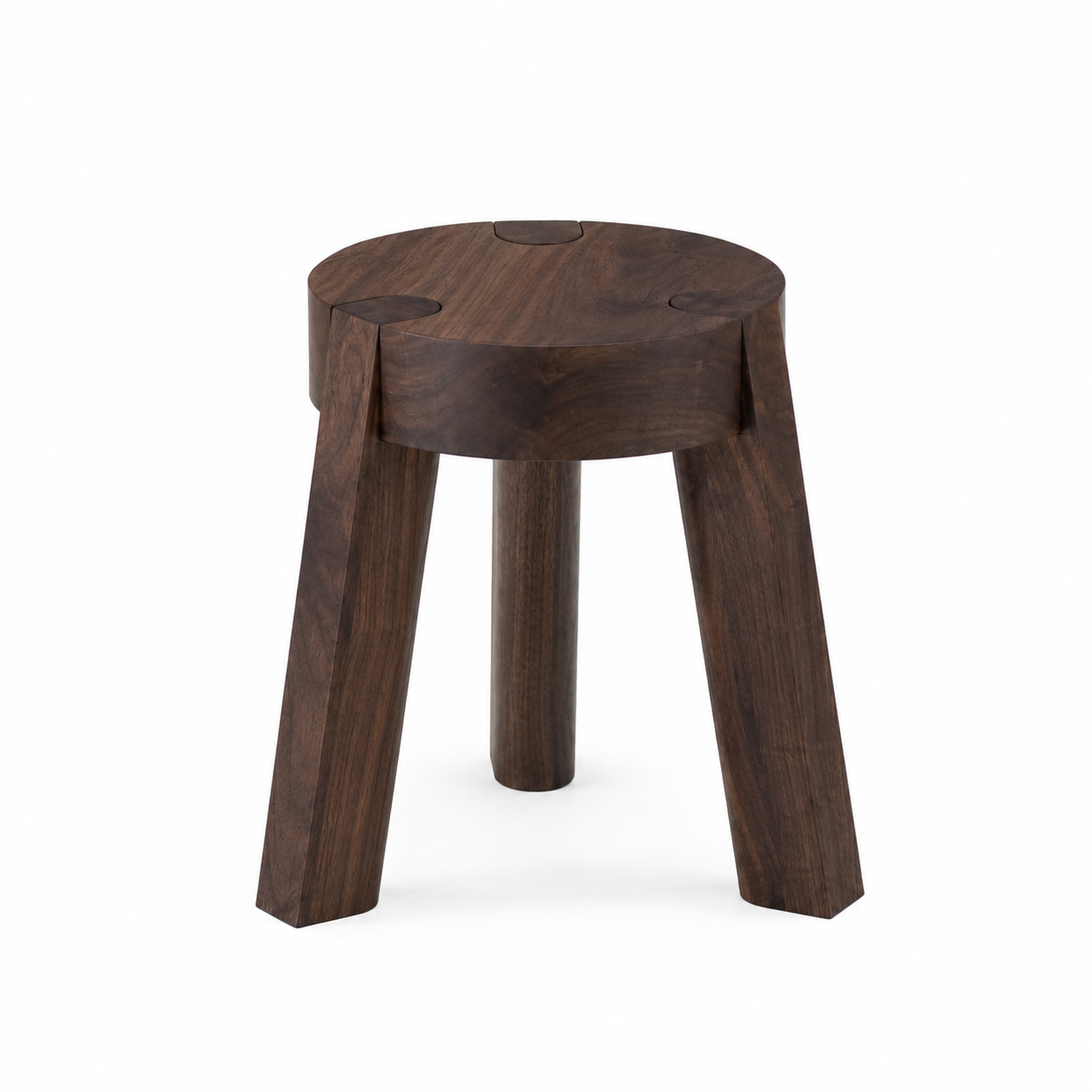 Mill Stool in Black Walnut