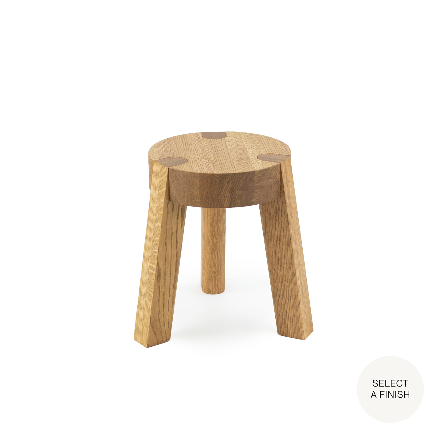 Mill Stool in Any Standard White Oak Finish