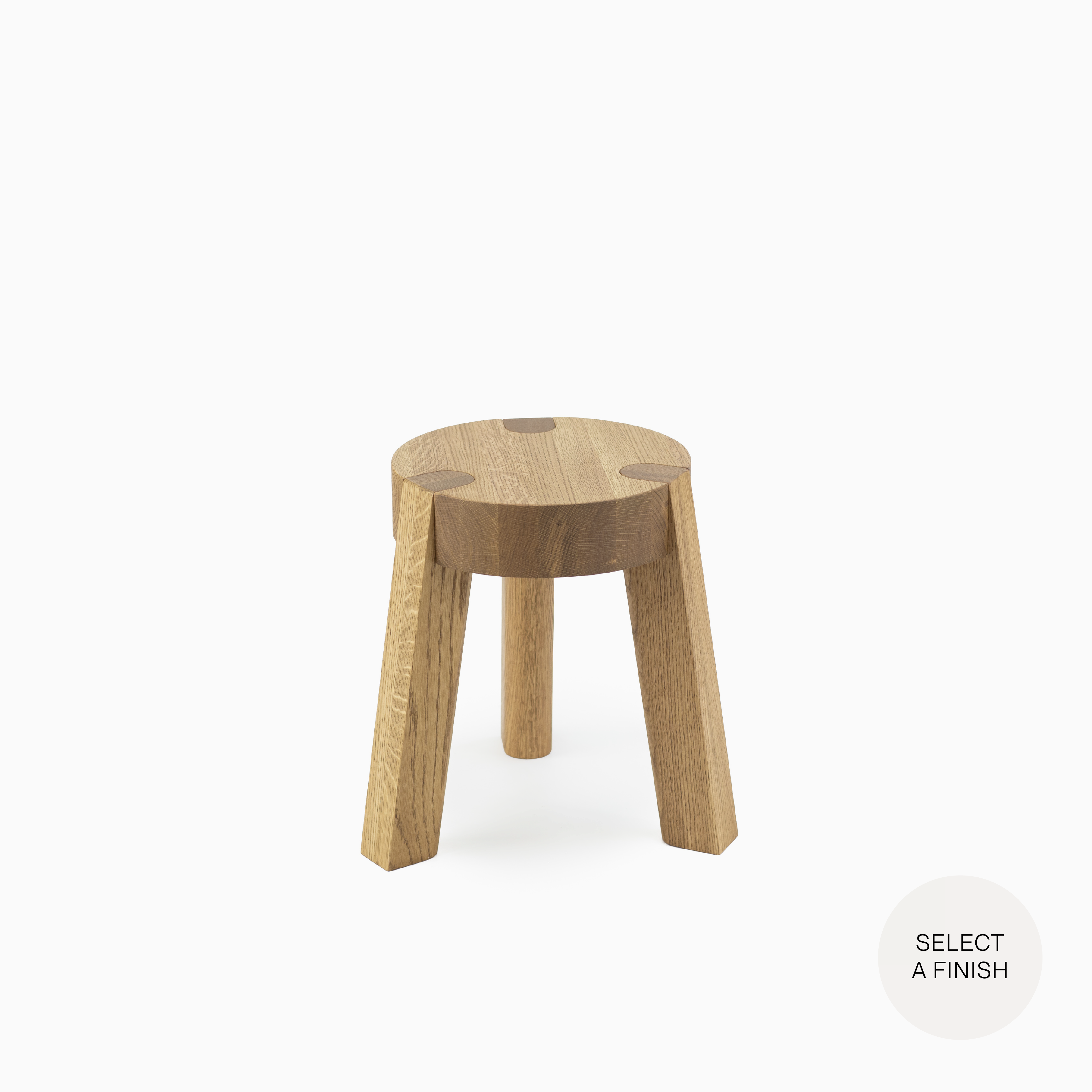 Mill Stool in Any Standard White Oak Finish