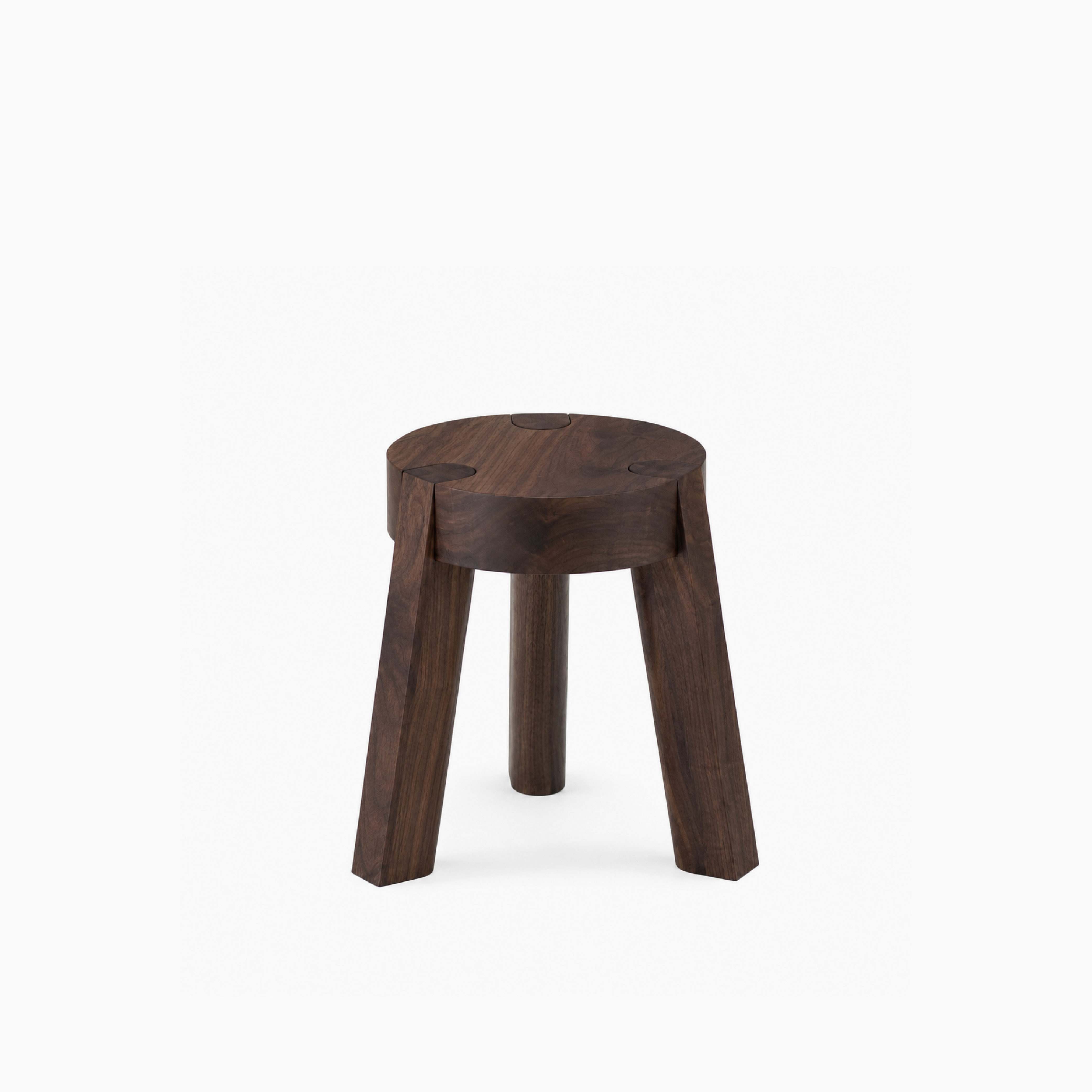 Mill Stool in Black Walnut
