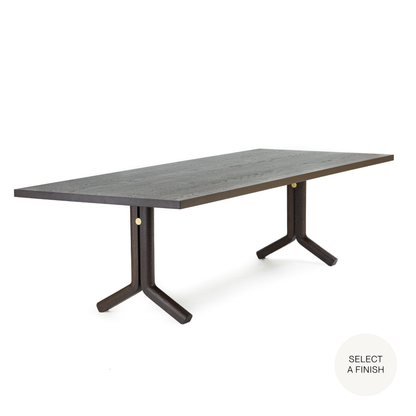 Morris Pedestal Table with Customizable Options (108x42x29)