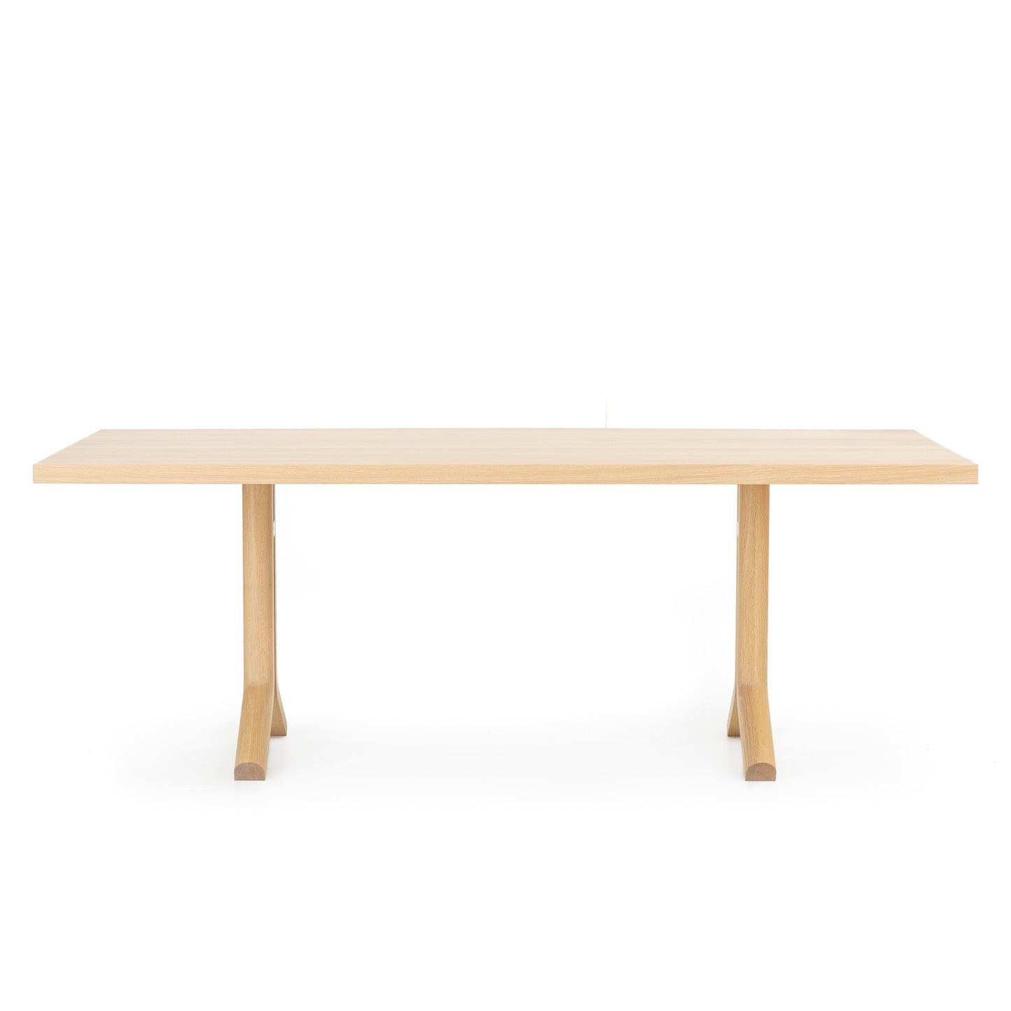 Morris Pedestal Table in Natural White Oak