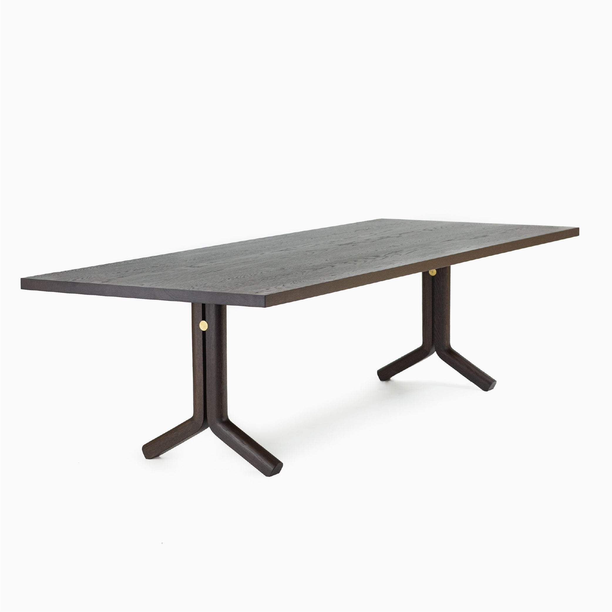 Morris Pedestal Table in Sable White Oak (102x42x29)