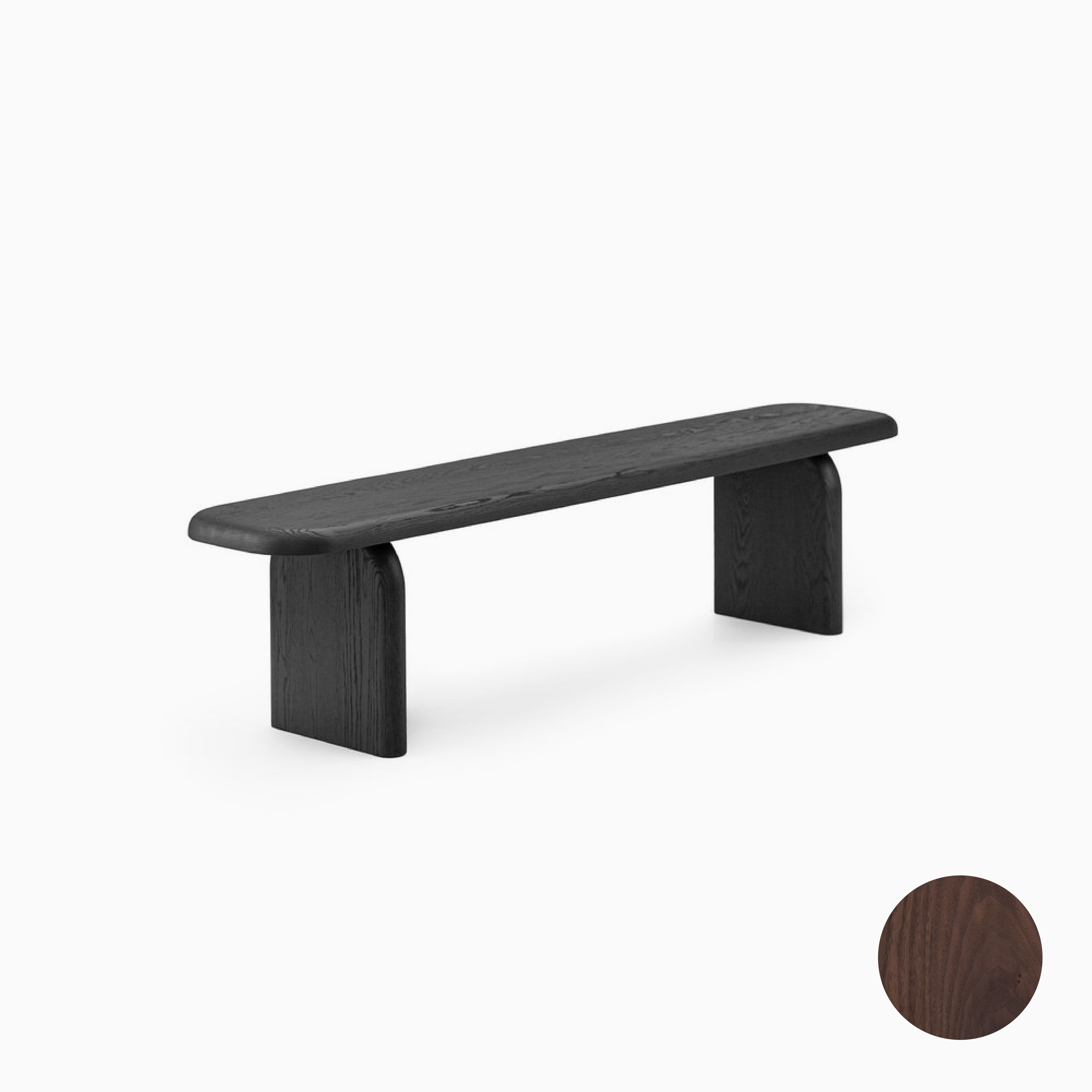 Azure Bench in Natural Walnut