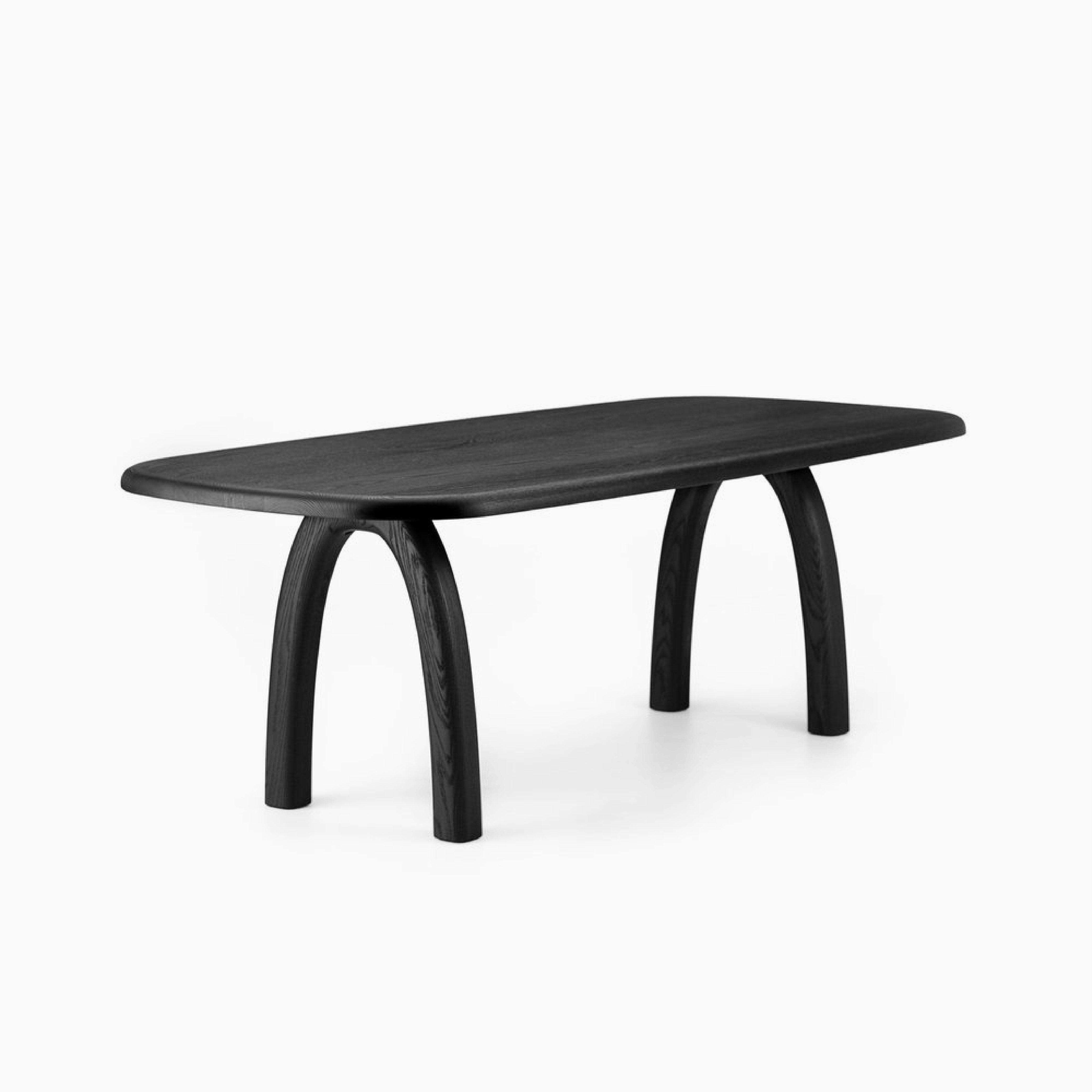Azure Dining Table in Black Oak