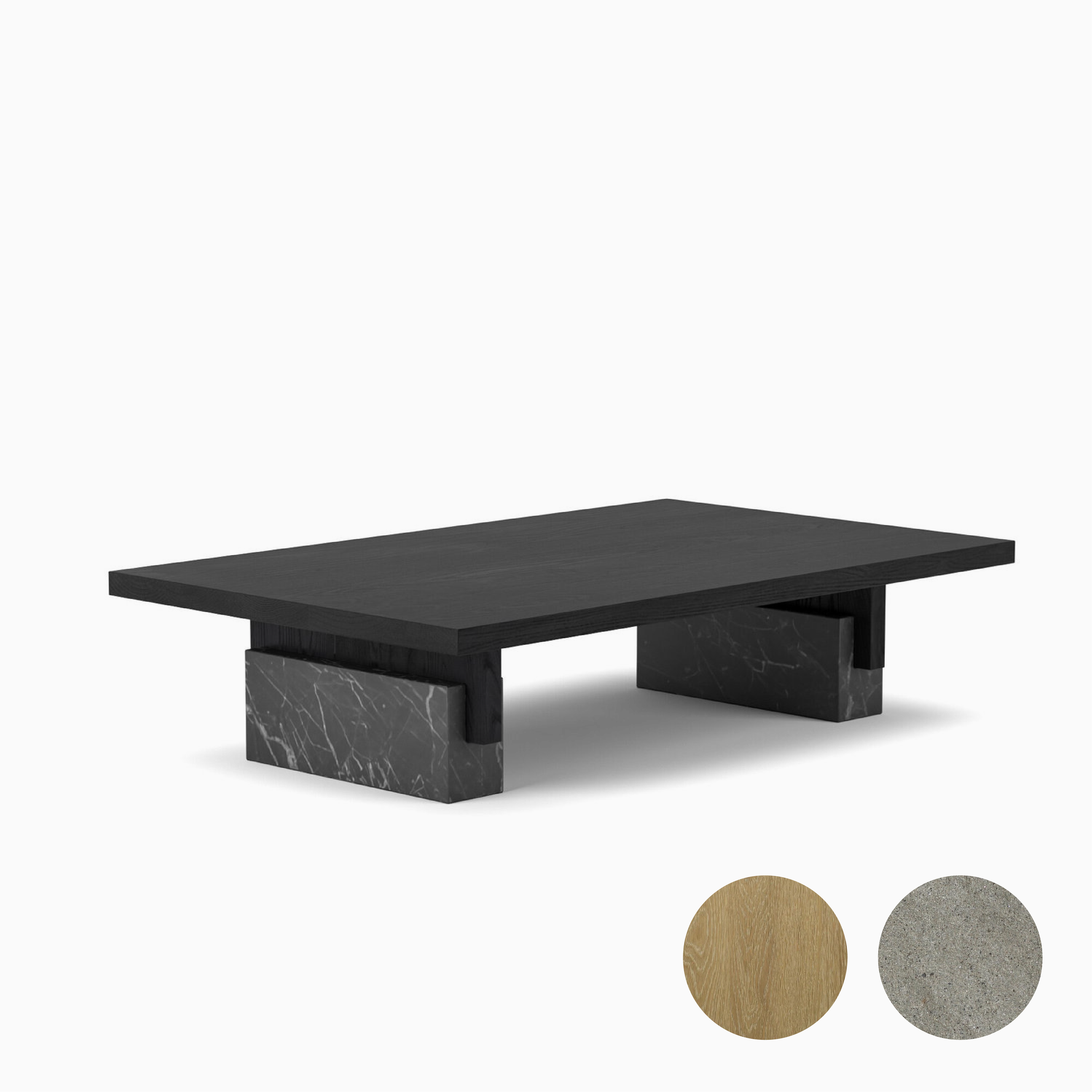 Carmanah Coffee Table in Vancouver Island Sandstone (54x35x14)